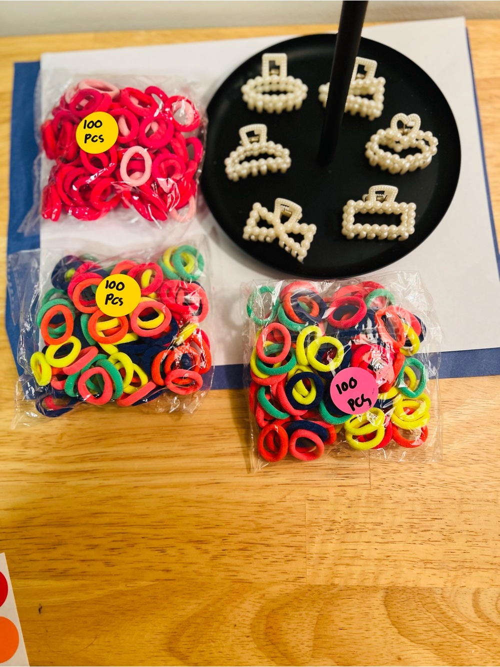 Kids Multicolor Elastic Hair Bands - All for $10